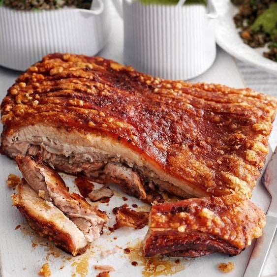 Free Range Pork Belly Roast Bone-In 1-2kg - The Naked Butcher Perth