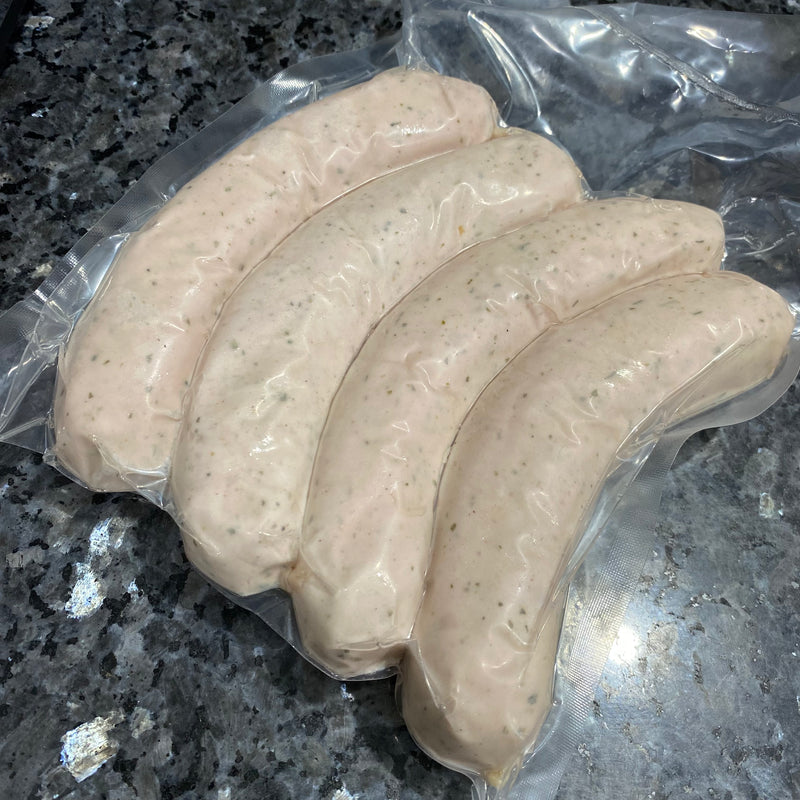 Gluten Free German Weiswurst 500g - The Naked Butcher Perth