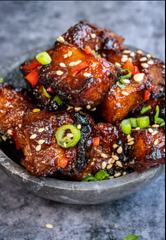 Pork belly bites maple cinnamon