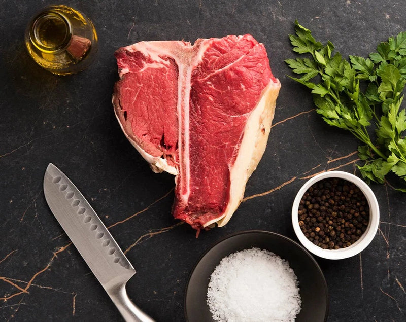 Grass Fed, Grass Finished T-Bone Steak 400-425g