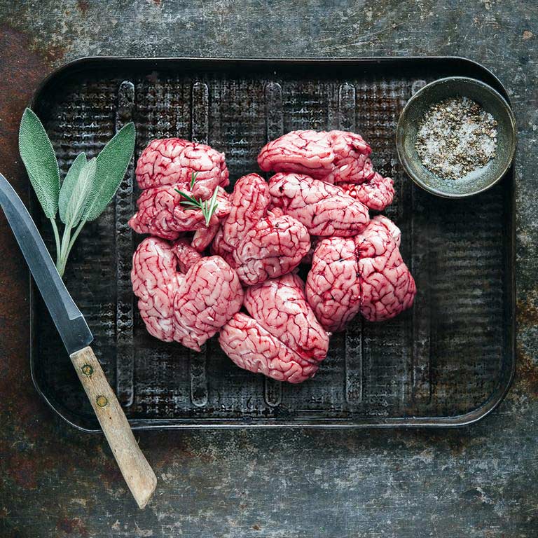 Organic Lamb Brains (6 per tray)